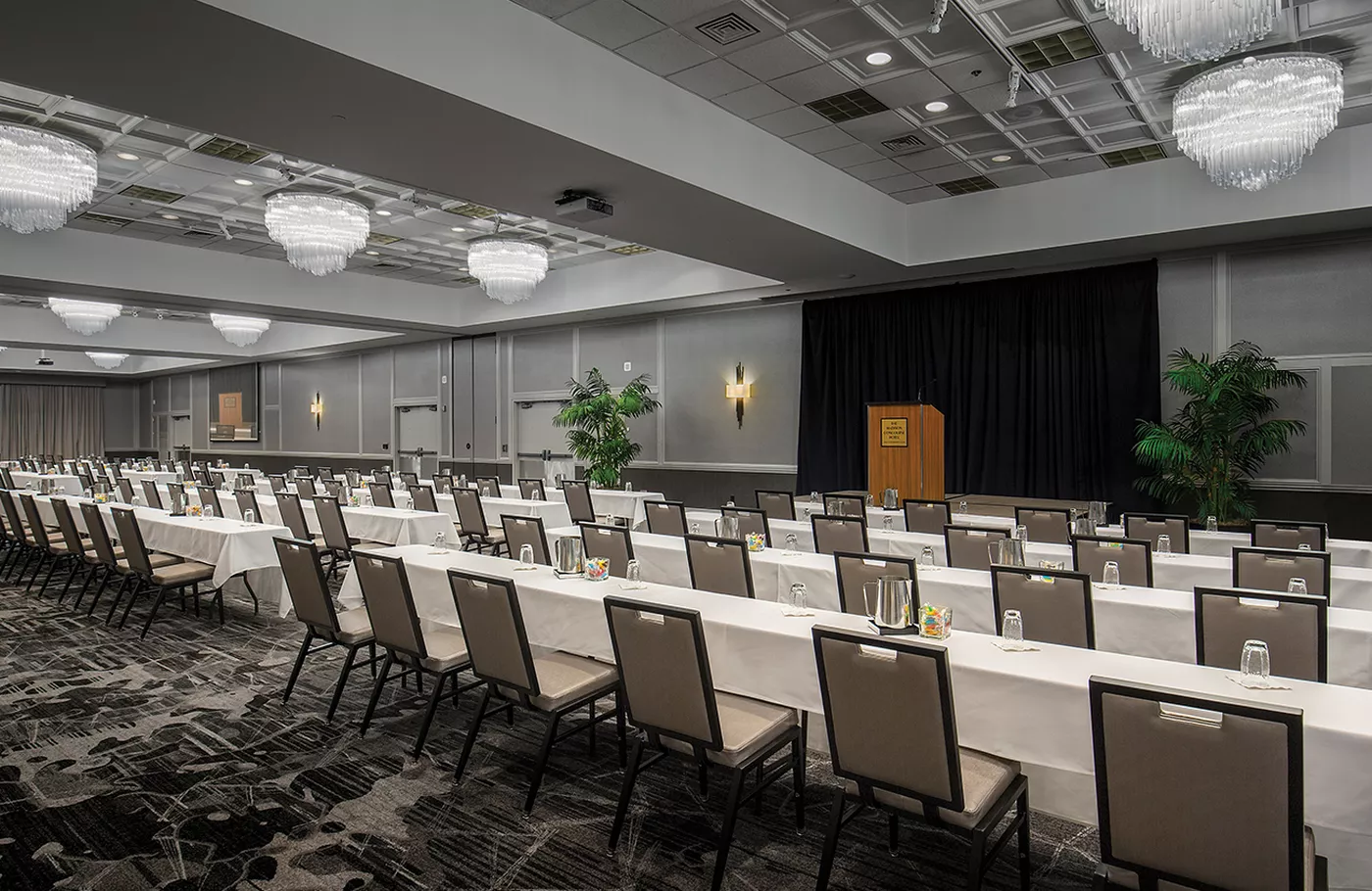 Ballroom classroom setup