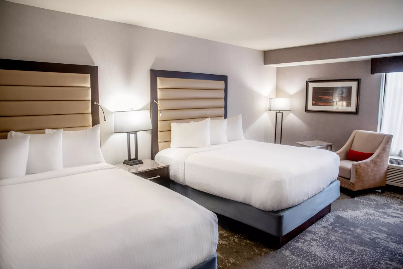 Premier double queen guest room
