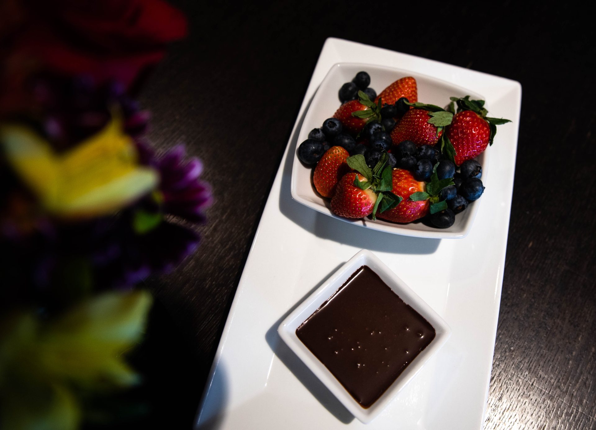 Strawberries and Chocolate Room Amenity